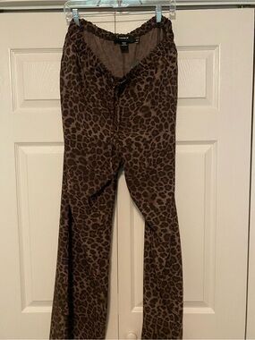 torrid Brown Leopard-Print Bootcut Pants